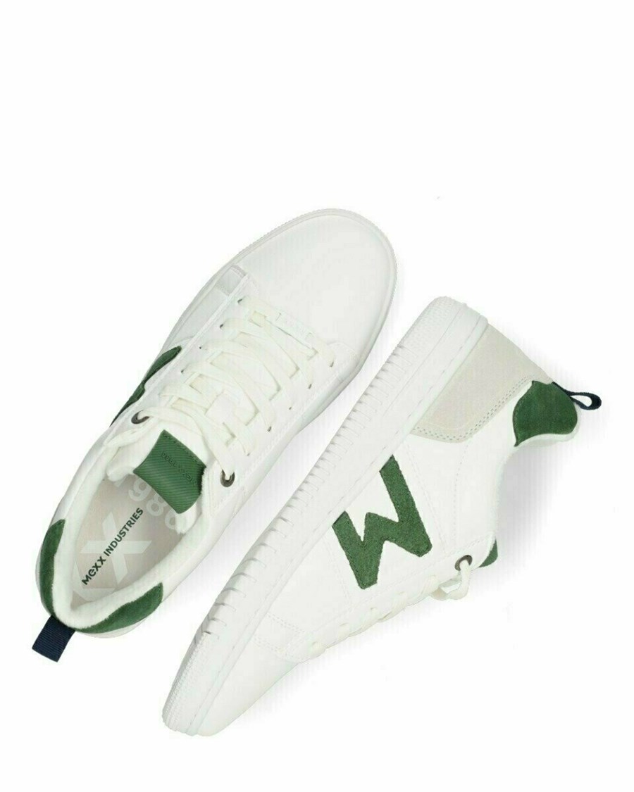 Mexx Sneaker Joah White/Green Białe | APEYS0281