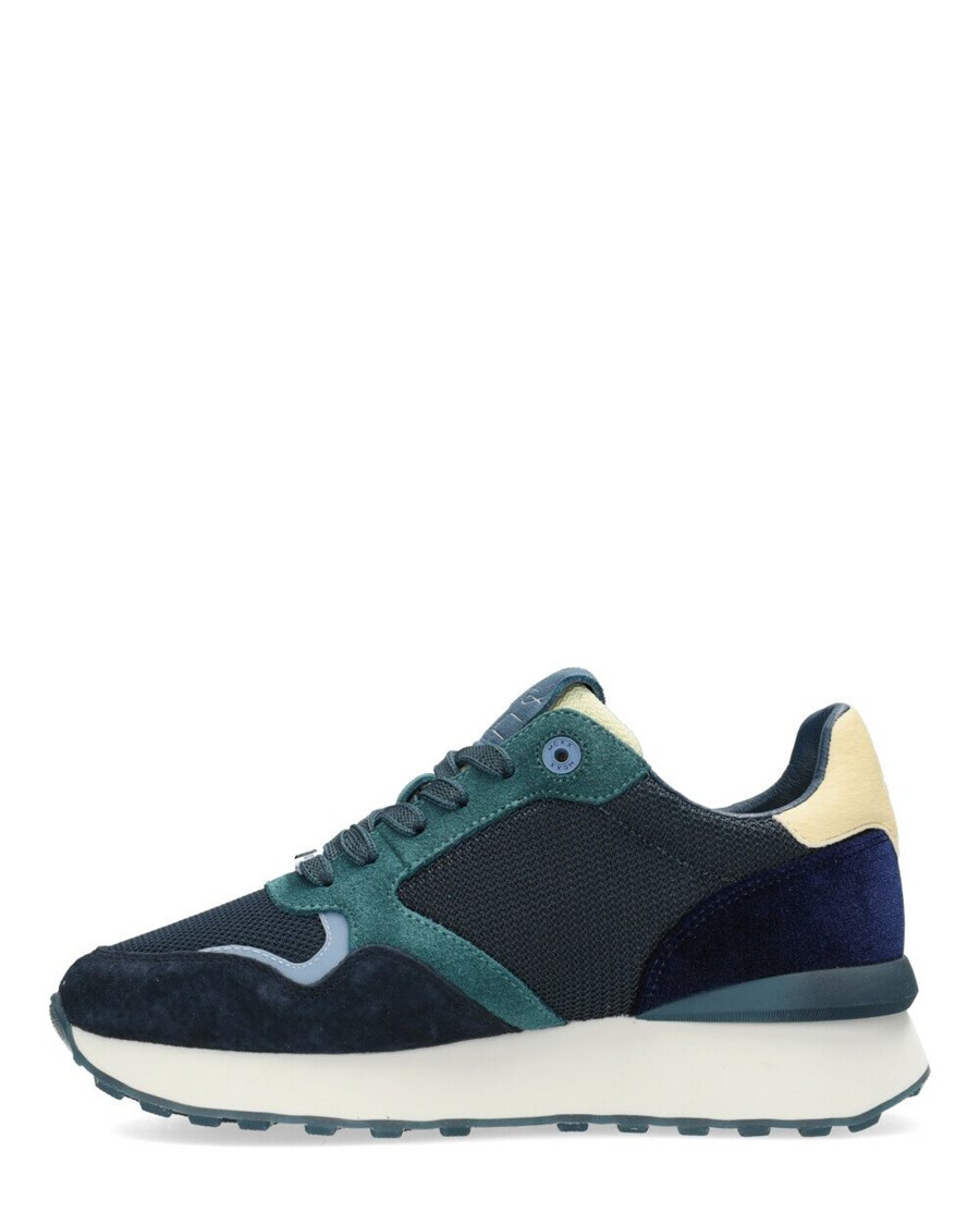 Mexx Sneaker Juju Dark Navy/Yellow Niebieskie | QAGJY6871