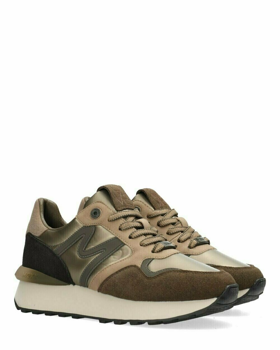 Mexx Sneaker Juju Olive Złote | MGZRE6192