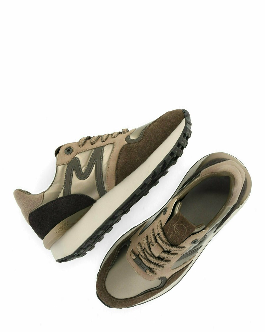 Mexx Sneaker Juju Olive Złote | MGZRE6192