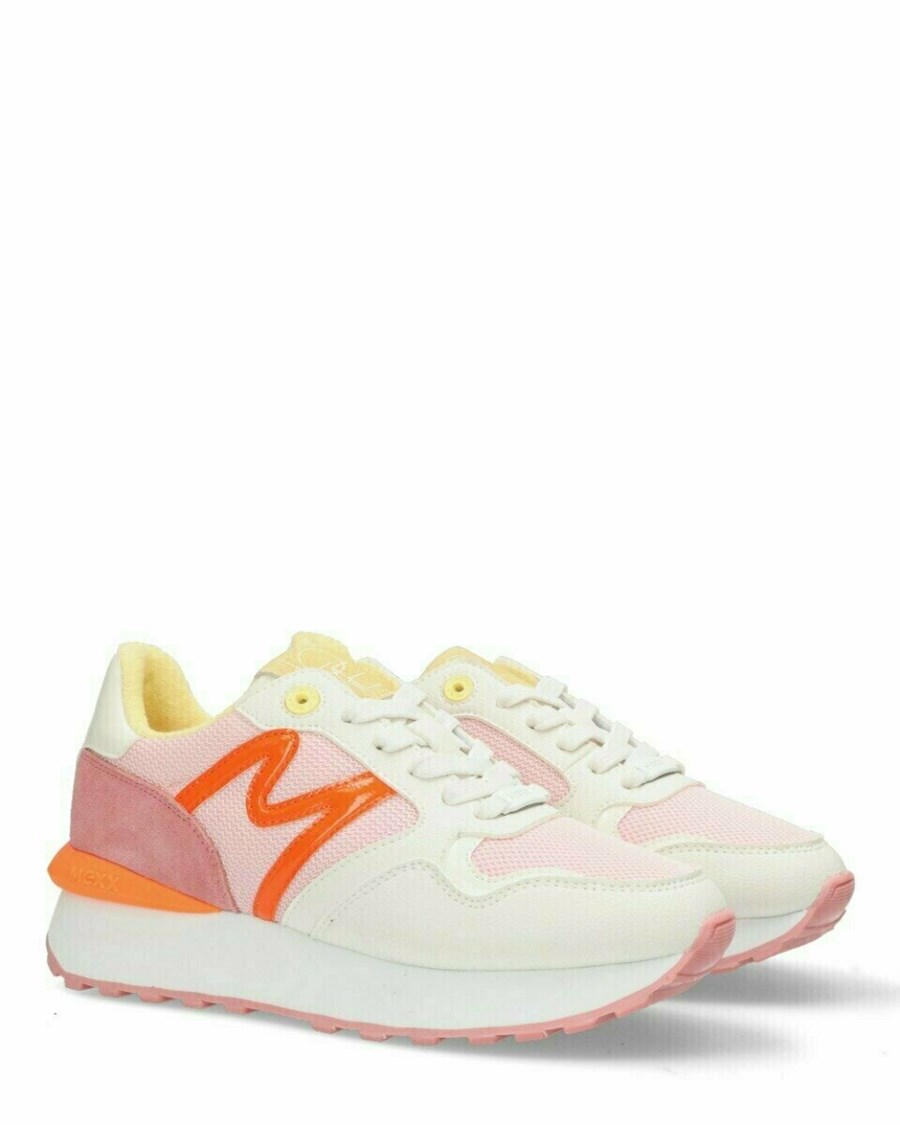 Mexx Sneaker Juju White/Pink Różowe | IUCWM1724