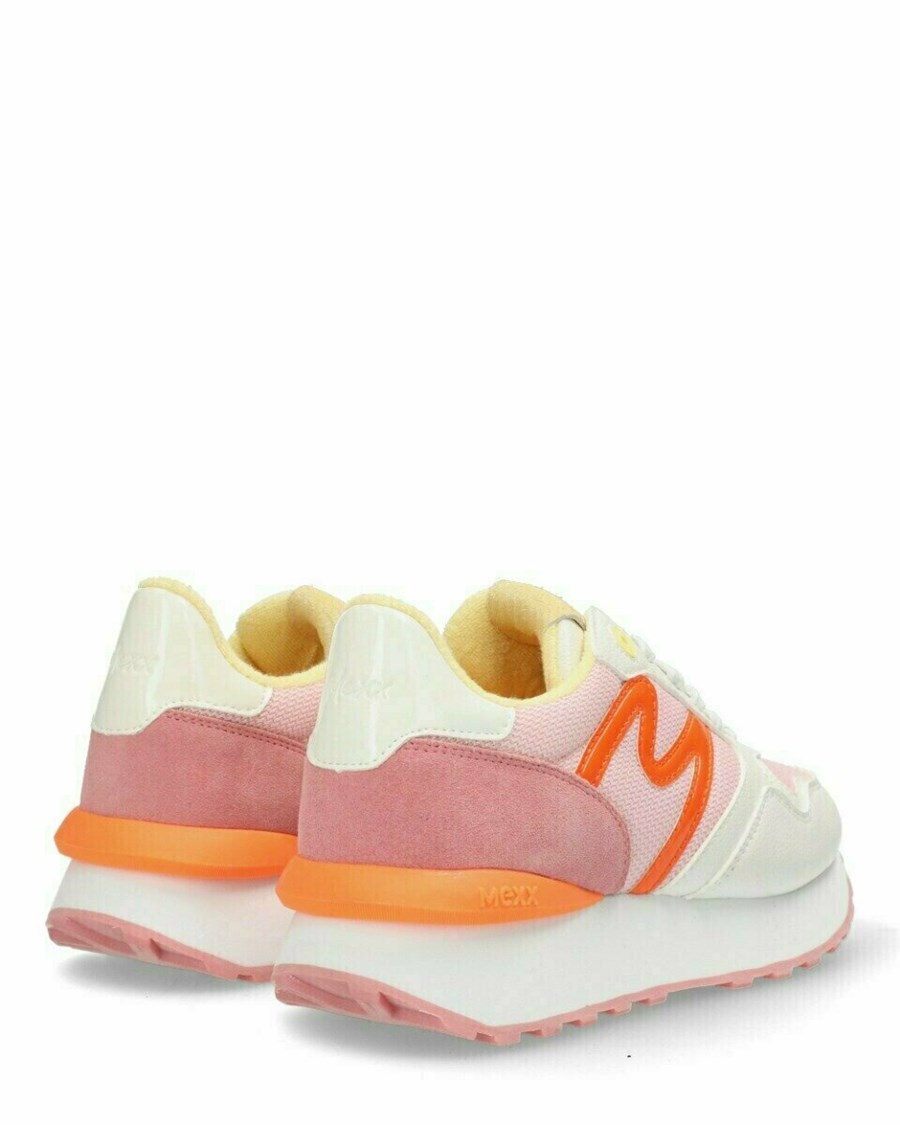 Mexx Sneaker Juju White/Pink Różowe | IUCWM1724