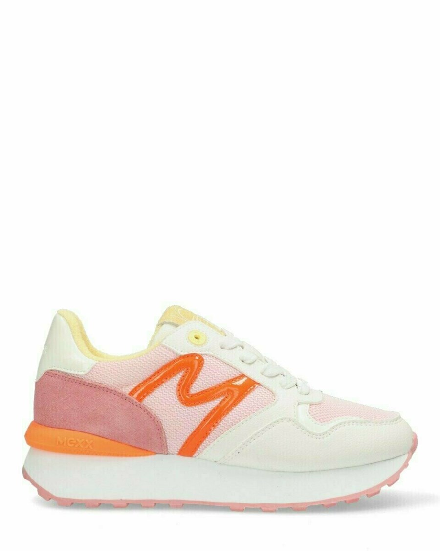 Mexx Sneaker Juju White/Pink Różowe | IUCWM1724