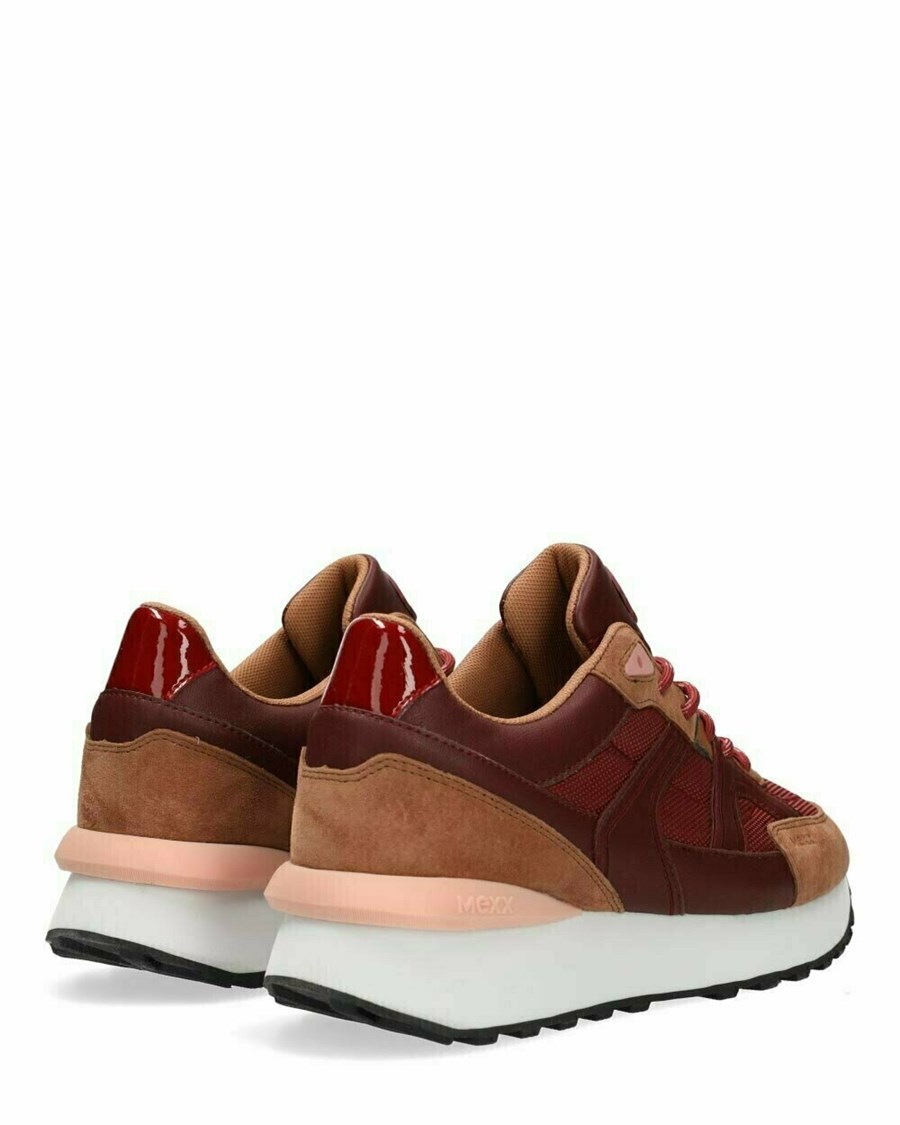 Mexx Sneaker Juna 2 Bordeaux Czerwone | PFZCK5726