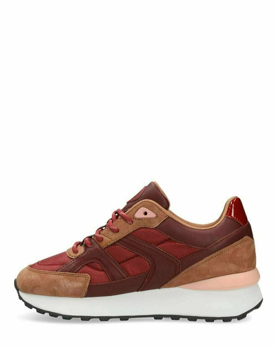 Mexx Sneaker Juna 2 Bordeaux Czerwone | PFZCK5726