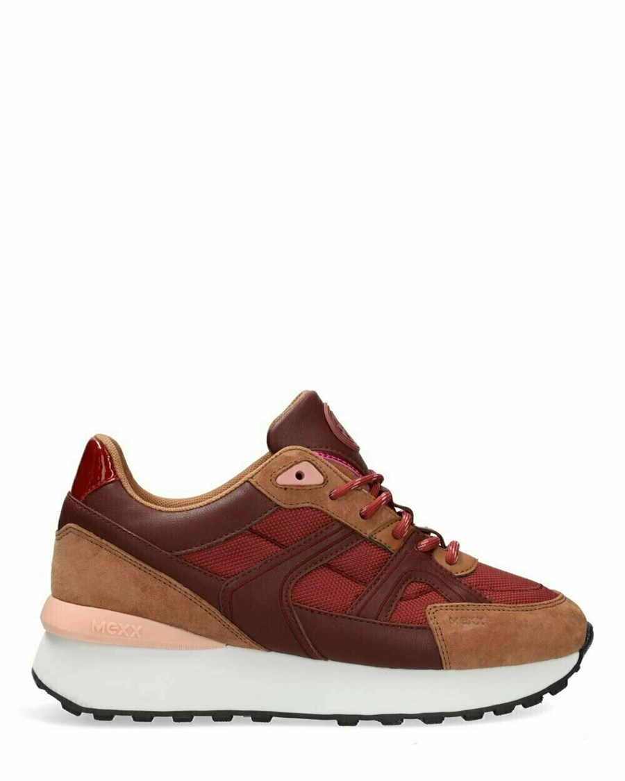 Mexx Sneaker Juna 2 Bordeaux Czerwone | PFZCK5726