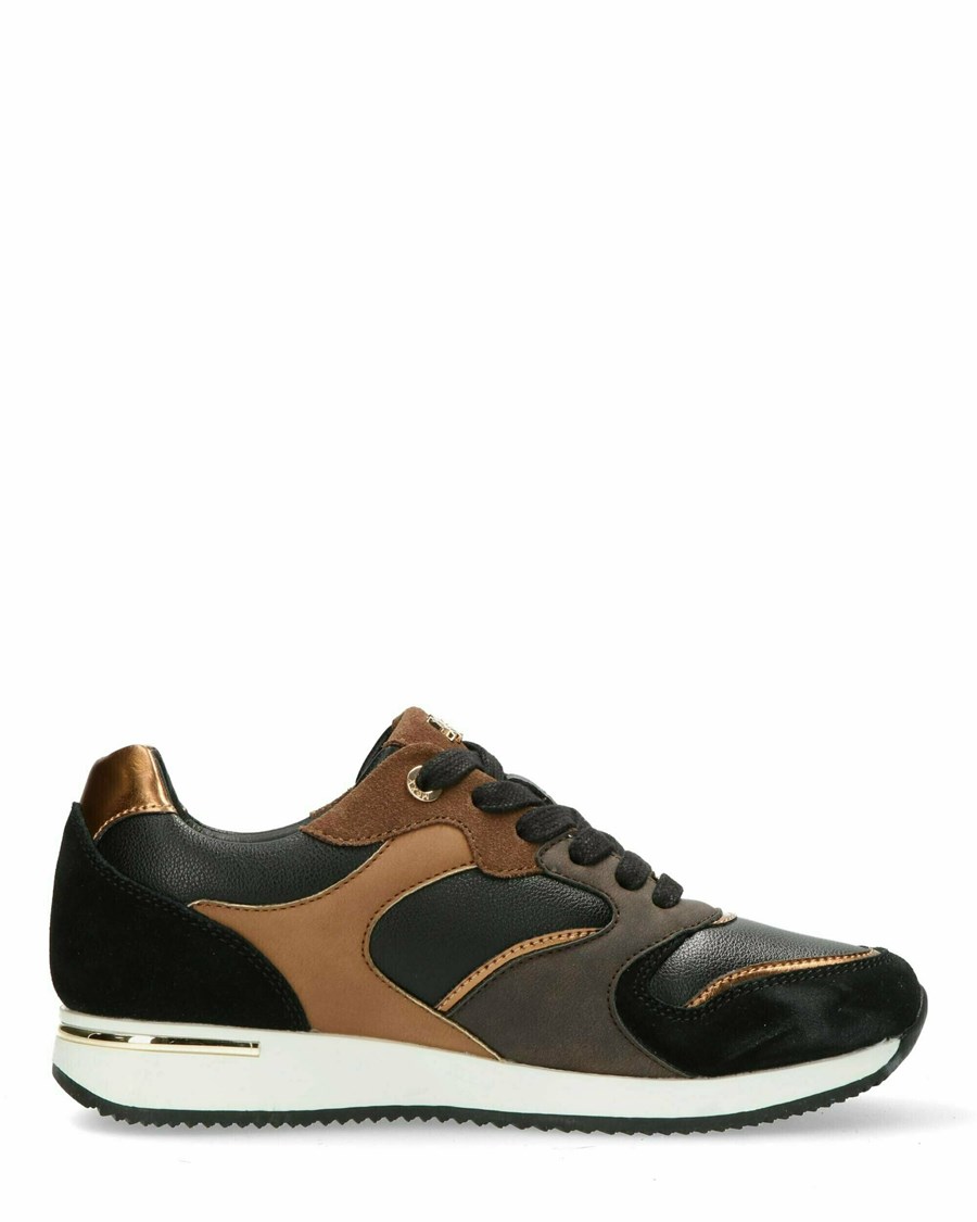 Mexx Sneaker Khloe Black/Brown Czarne | HNSVQ8471