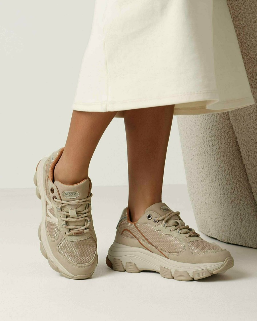 Mexx Sneaker Klara Sand Beżowe | DOKBP5034