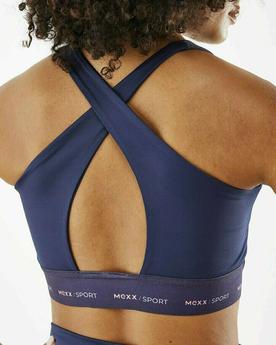 Mexx Sportsbra Navy Niebieskie | NBFES0948