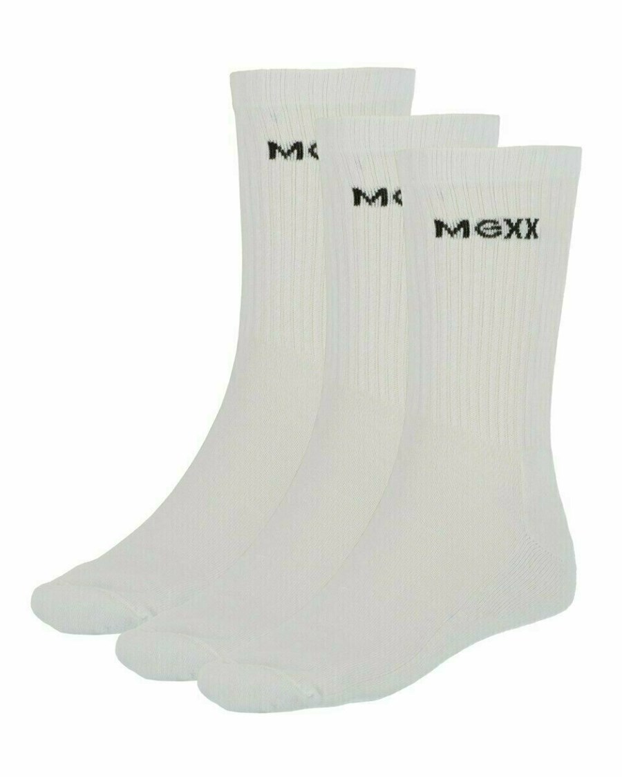 Mexx Sportsocks White/White/White Białe | AQZWP7501