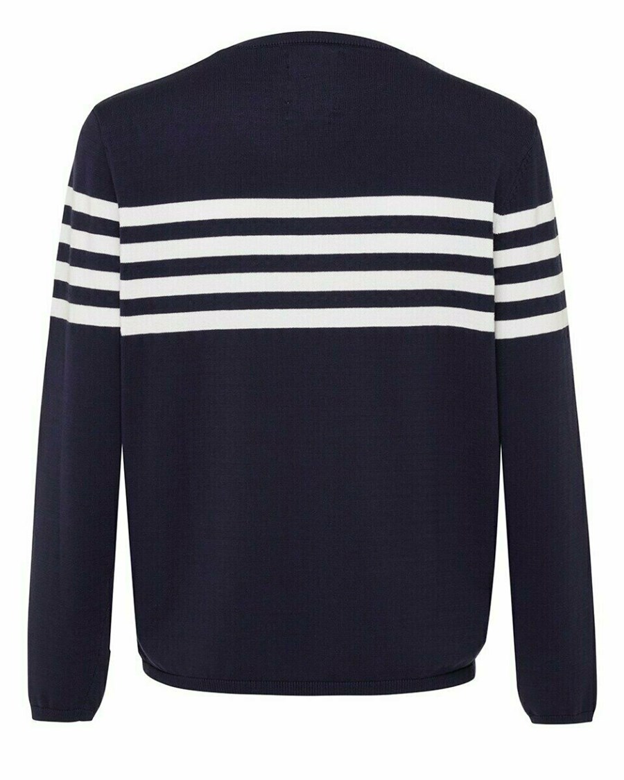 Mexx Stripe pullover Navy Niebieskie | CAQVY4532