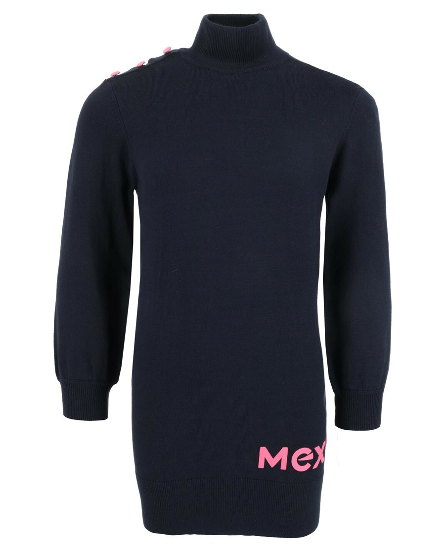 Mexx Sukienki with turtle neck Navy Niebieskie | ILKNZ1648