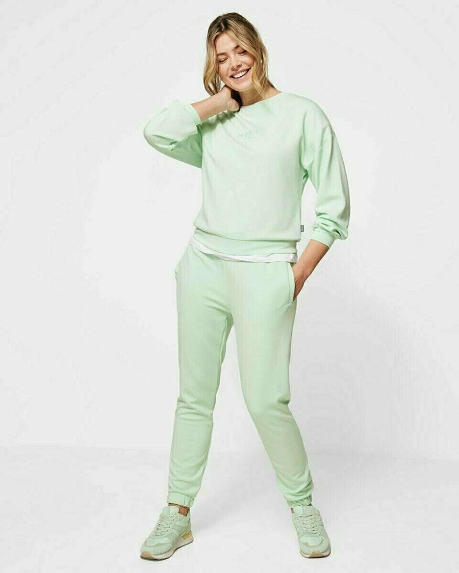 Mexx Sweatpants Faded Lime Zielone | VSCHO8612