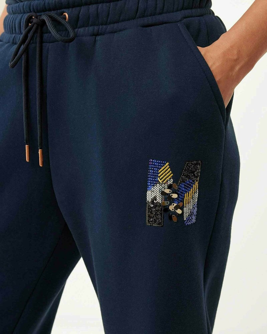 Mexx Sweatpants Navy Niebieskie | ZISTW7052