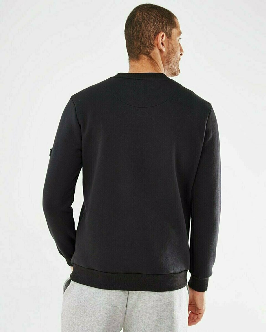 Mexx Sweatshirt Black Czarne | JTUYH6509