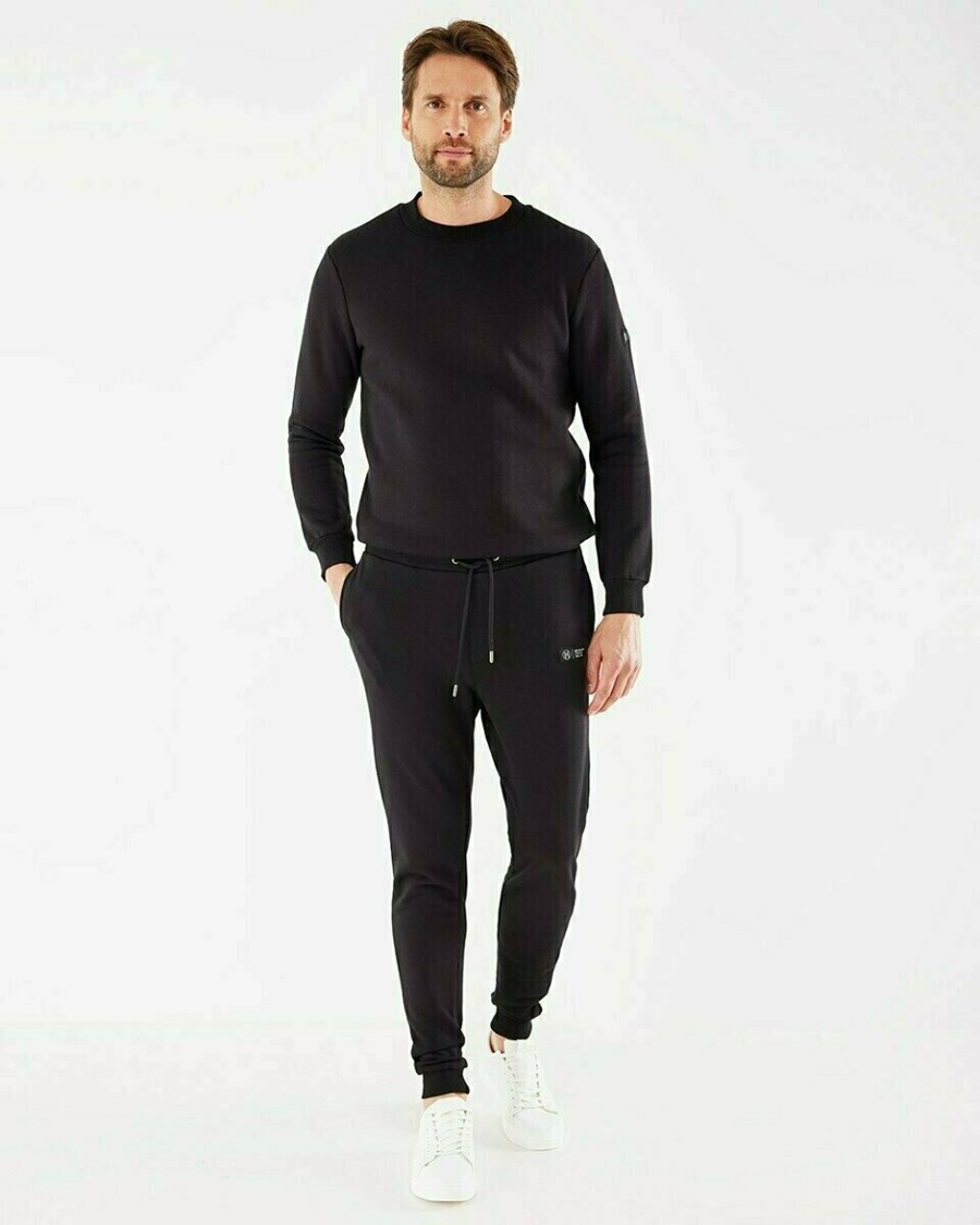 Mexx Sweatshirt Black Czarne | JTUYH6509