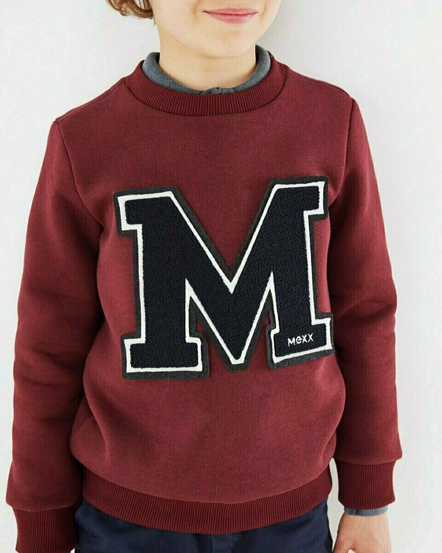 Mexx Sweatshirt Bordeaux Red Czerwone | JYURI1067