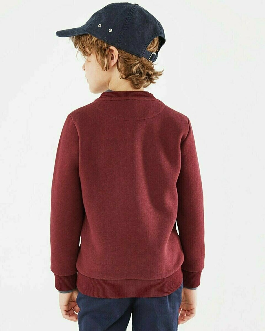 Mexx Sweatshirt Bordeaux Red Czerwone | JYURI1067