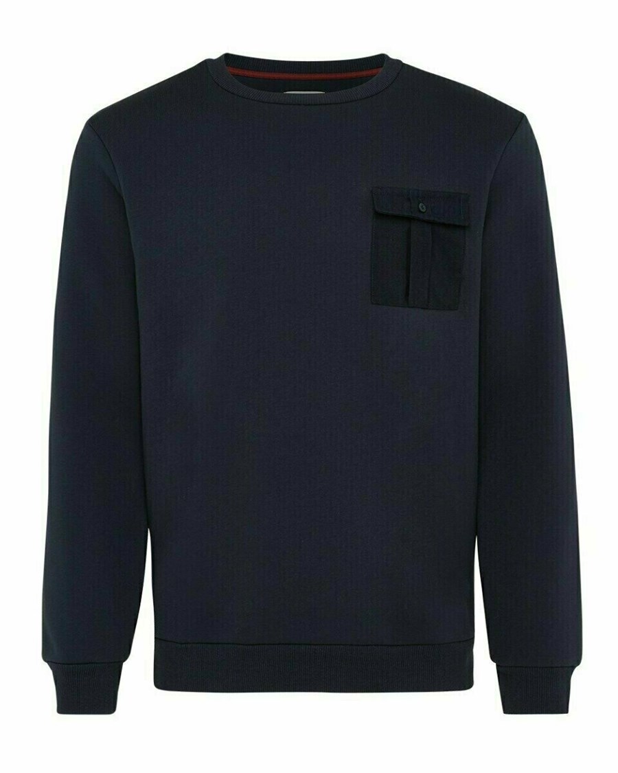 Mexx Sweatshirt Navy Niebieskie | DSELM1429