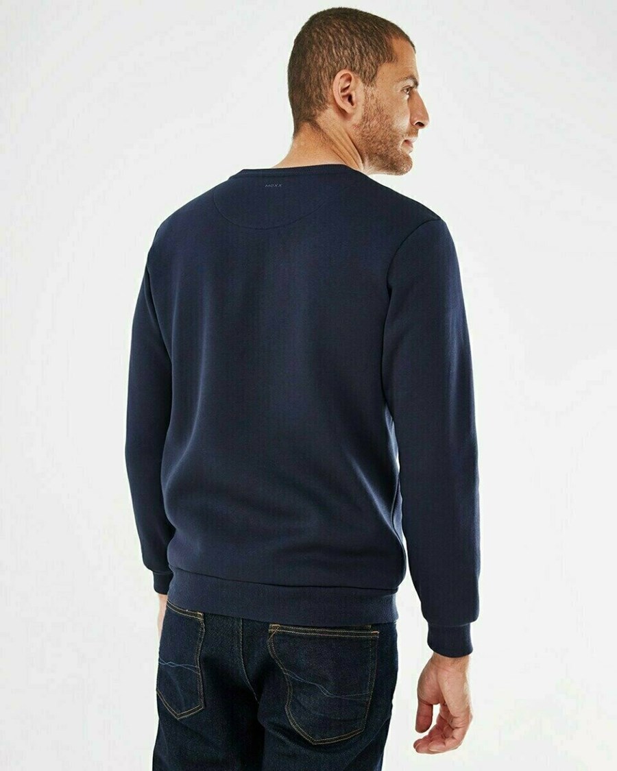 Mexx Sweatshirt Navy Niebieskie | HUKAL1205