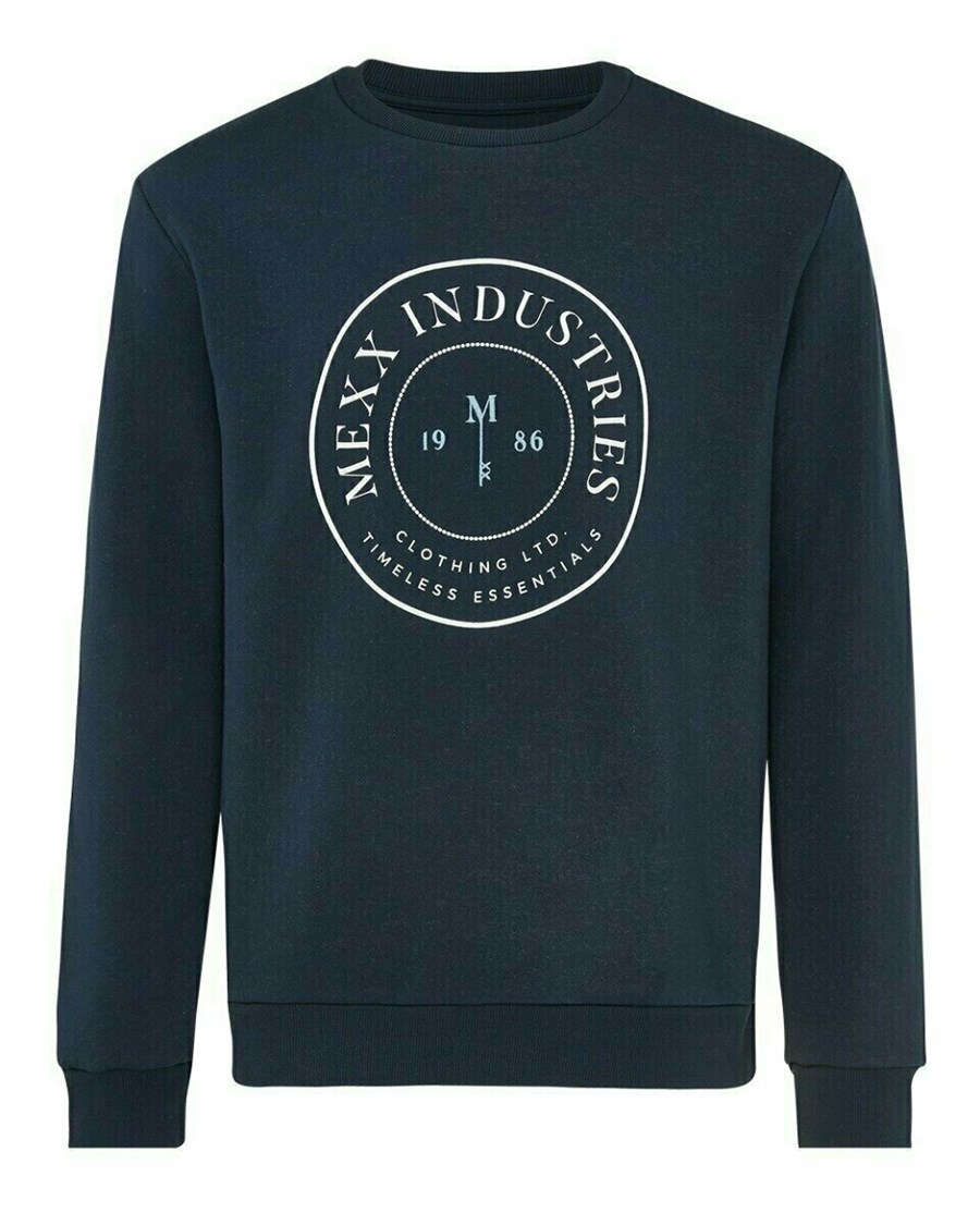 Mexx Sweatshirt Navy Niebieskie | OKARV1069