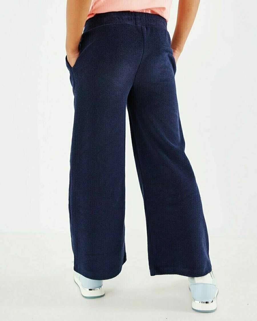 Mexx Szerokie toweling pants Navy Niebieskie | OEKZH4376