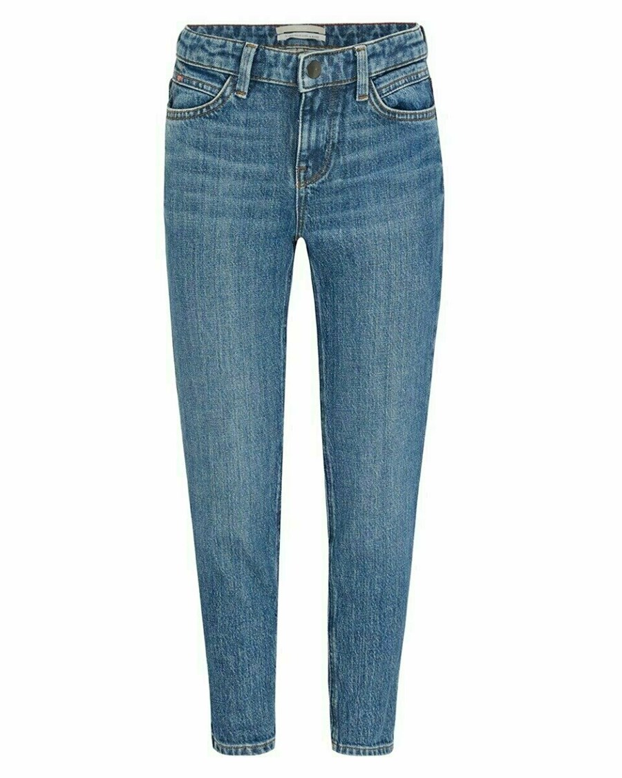 Mexx TINA Mid waist/ Tapered leg jeans Vintage Blue Niebieskie | IDHZE9826