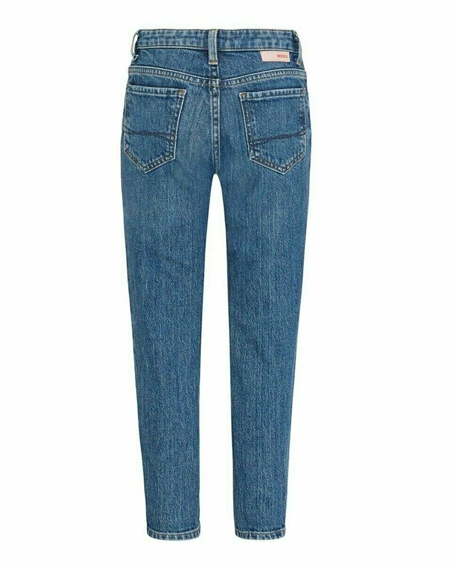 Mexx TINA Mid waist/ Tapered leg jeans Vintage Blue Niebieskie | IDHZE9826