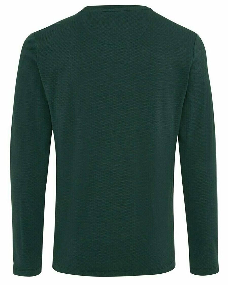 Mexx T-Shirt LS Dark Green Zielone | TAIUR7459