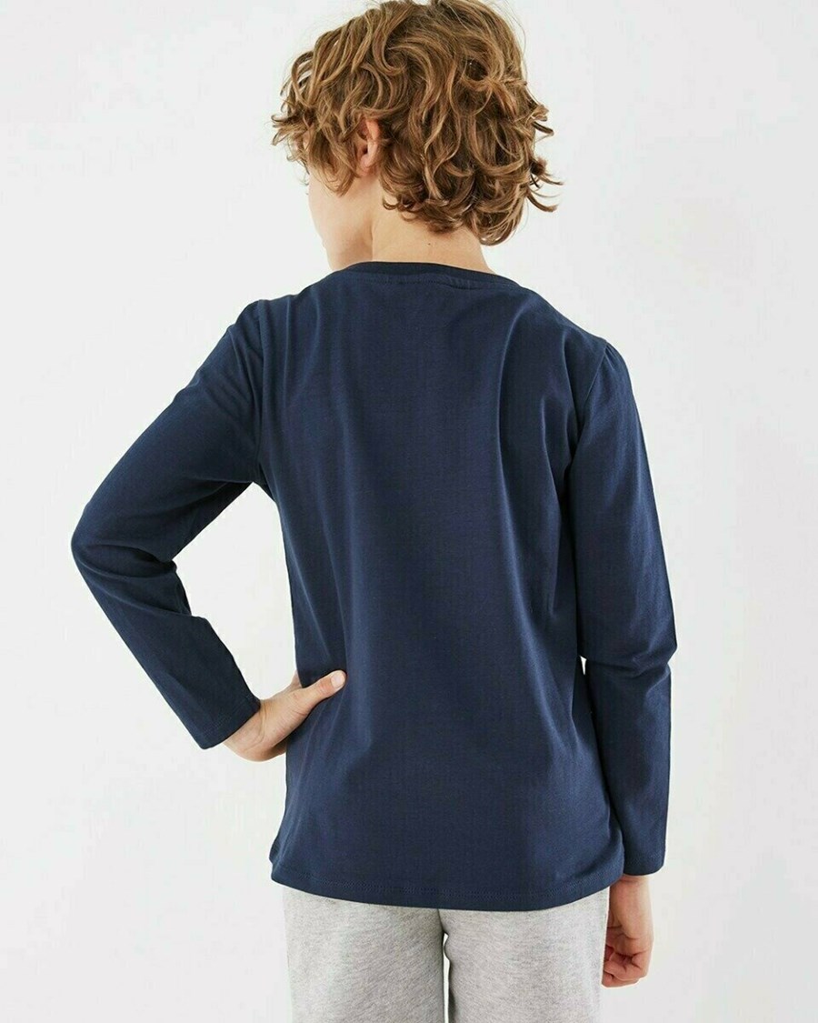 Mexx T-Shirt LS Navy Niebieskie | HTUGY1864