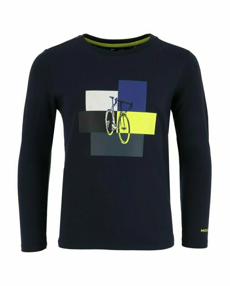 Mexx T-Shirt LS Navy Niebieskie | HTUGY1864