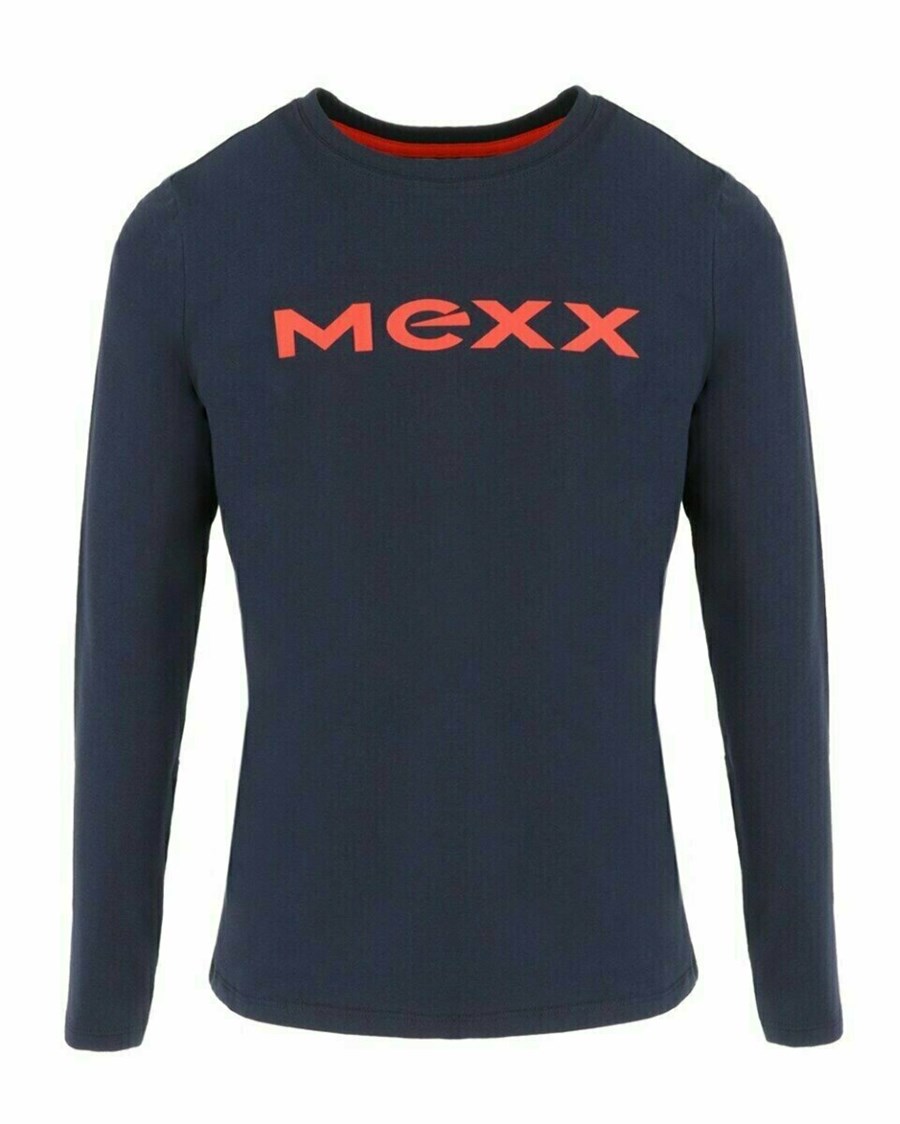 Mexx T-Shirt LS Navy Niebieskie | PAKZQ1480