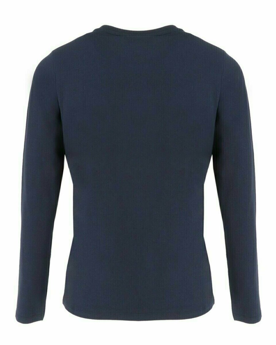 Mexx T-Shirt LS Navy Niebieskie | PAKZQ1480