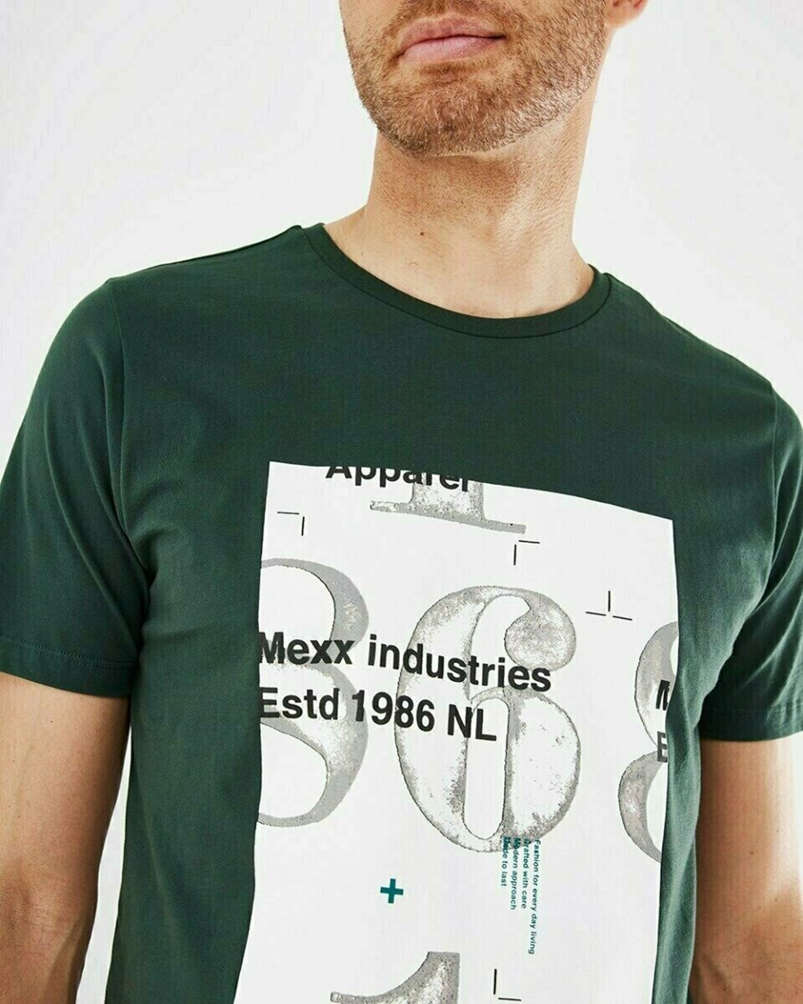 Mexx T-Shirt SS Dark Green Zielone | MABDH2316