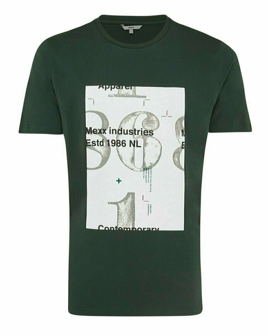 Mexx T-Shirt SS Dark Green Zielone | MABDH2316