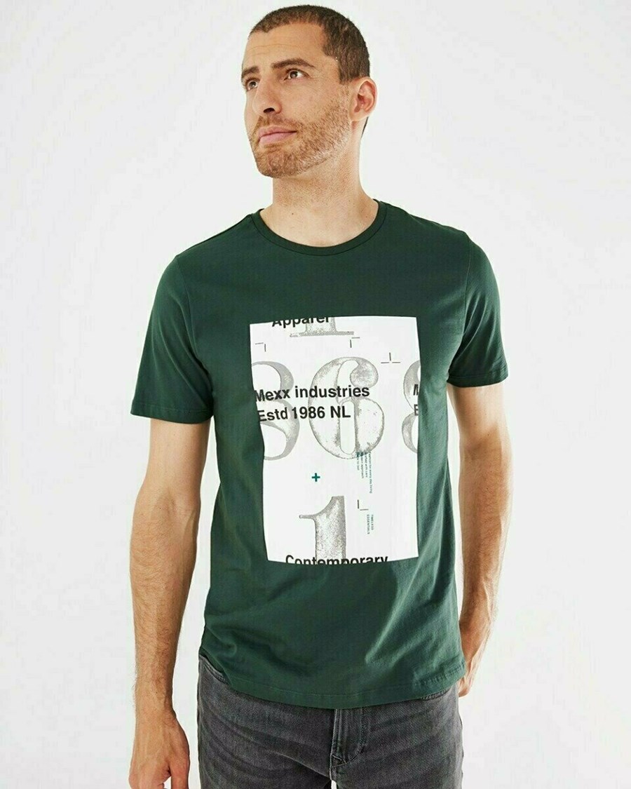 Mexx T-Shirt SS Dark Green Zielone | MABDH2316