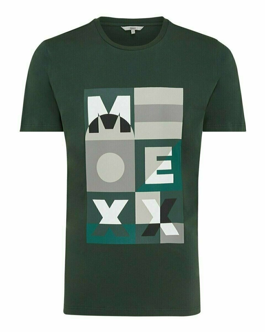 Mexx T-Shirt SS Dark Green Zielone | YTKJH1273