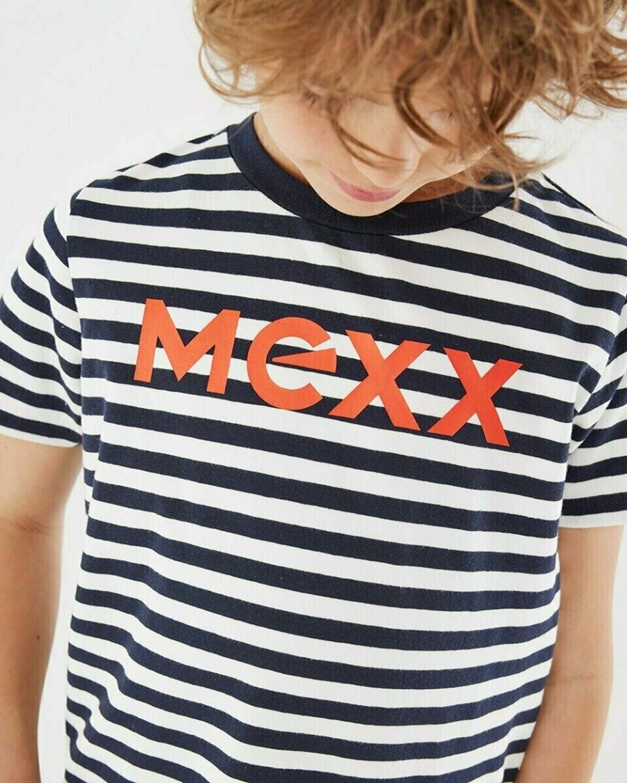 Mexx T-Shirt SS Navy Niebieskie | CYMXS6852