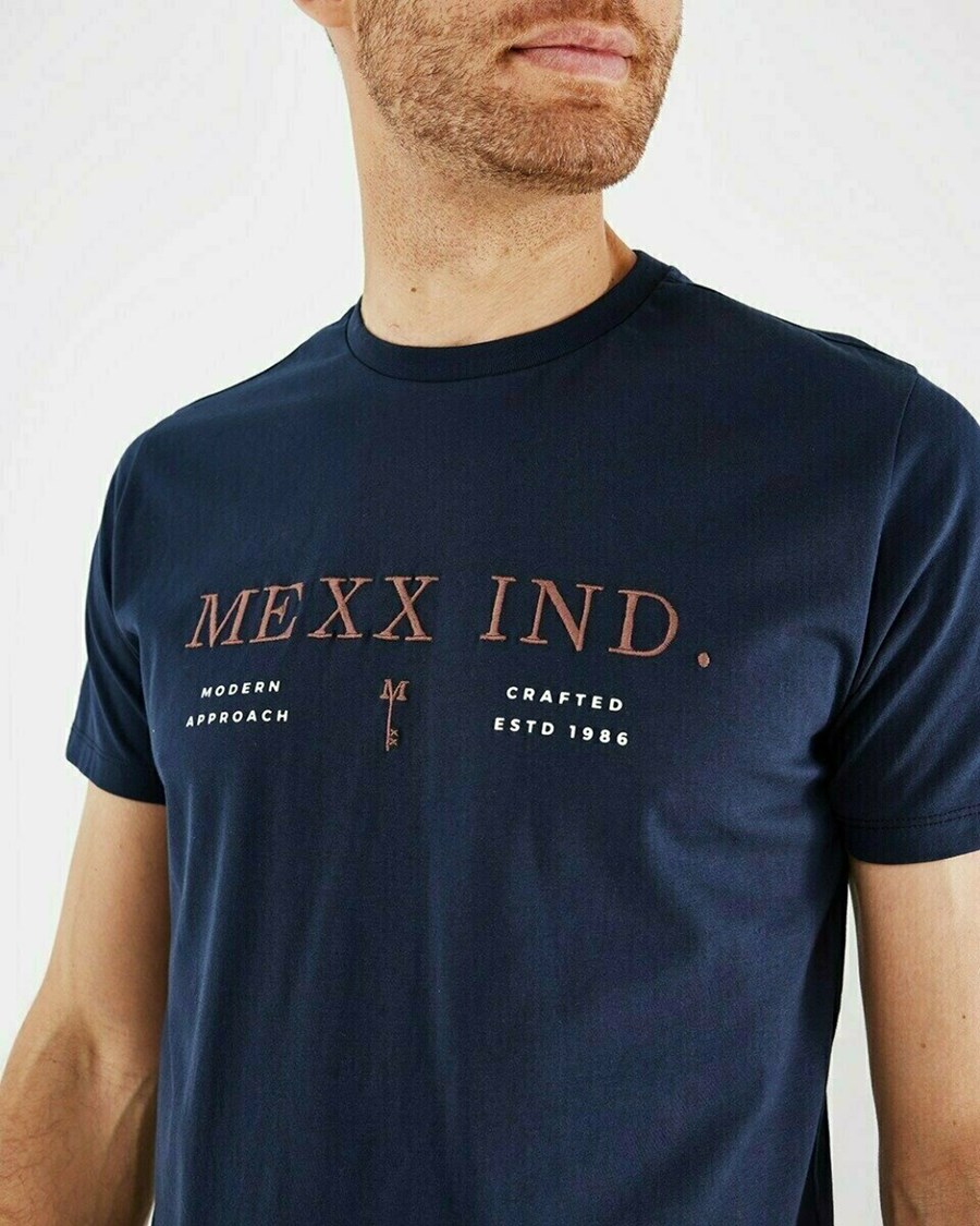 Mexx T-Shirt SS Navy Niebieskie | EIDUB5302