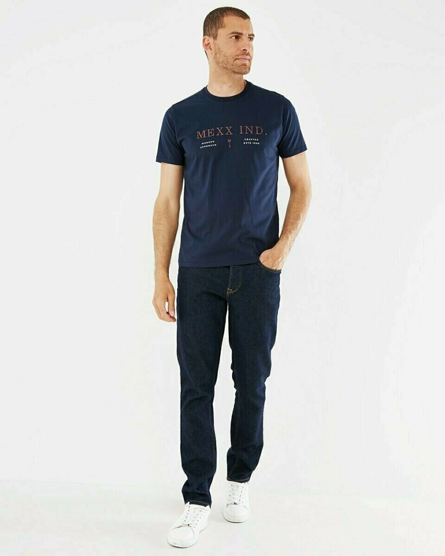 Mexx T-Shirt SS Navy Niebieskie | EIDUB5302