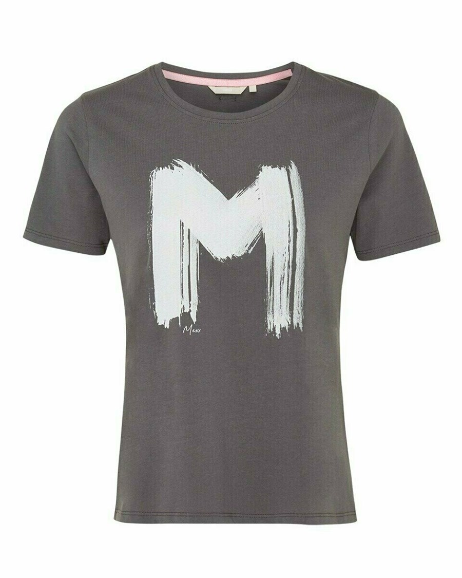 Mexx T-shirt SS Dark Grey Szare | XPCJR3720