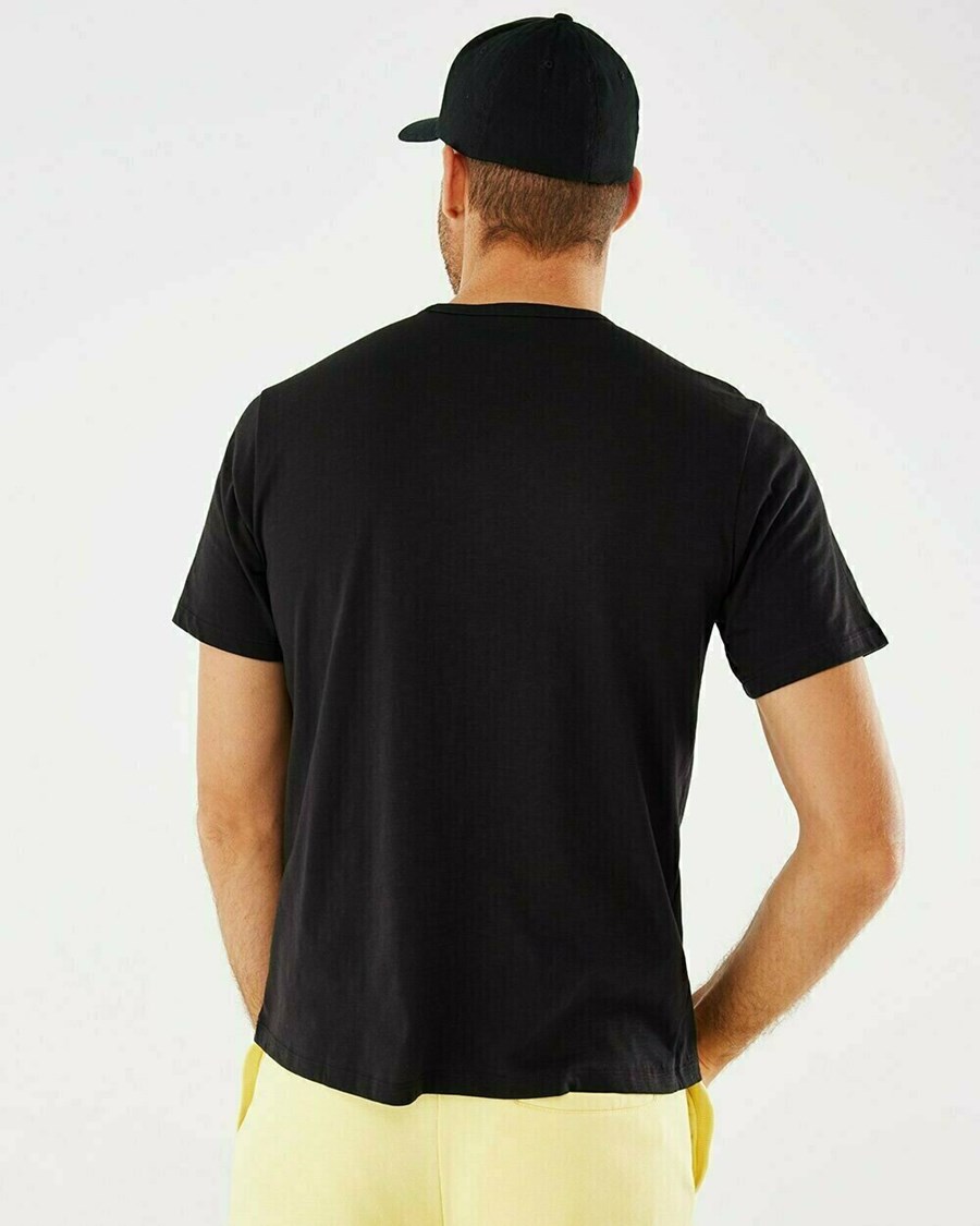 Mexx T-shirt chest pocket Black Czarne | WADNM9146