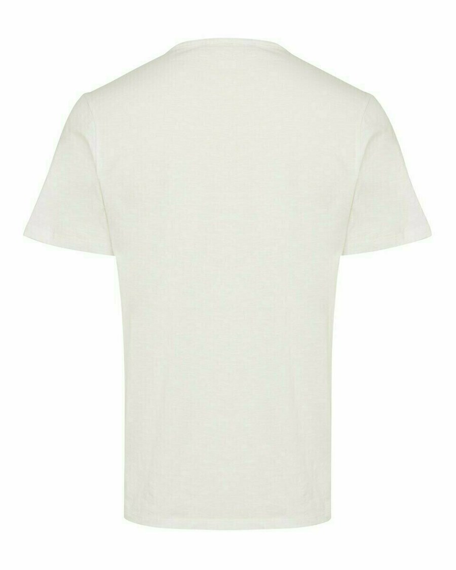 Mexx T-shirt chest pocket Off white Białe | HWRTC1749