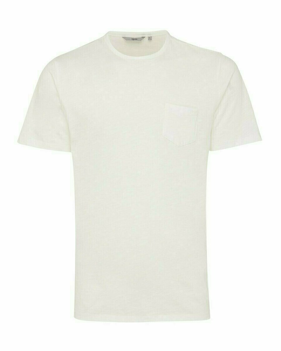 Mexx T-shirt chest pocket Off white Białe | HWRTC1749