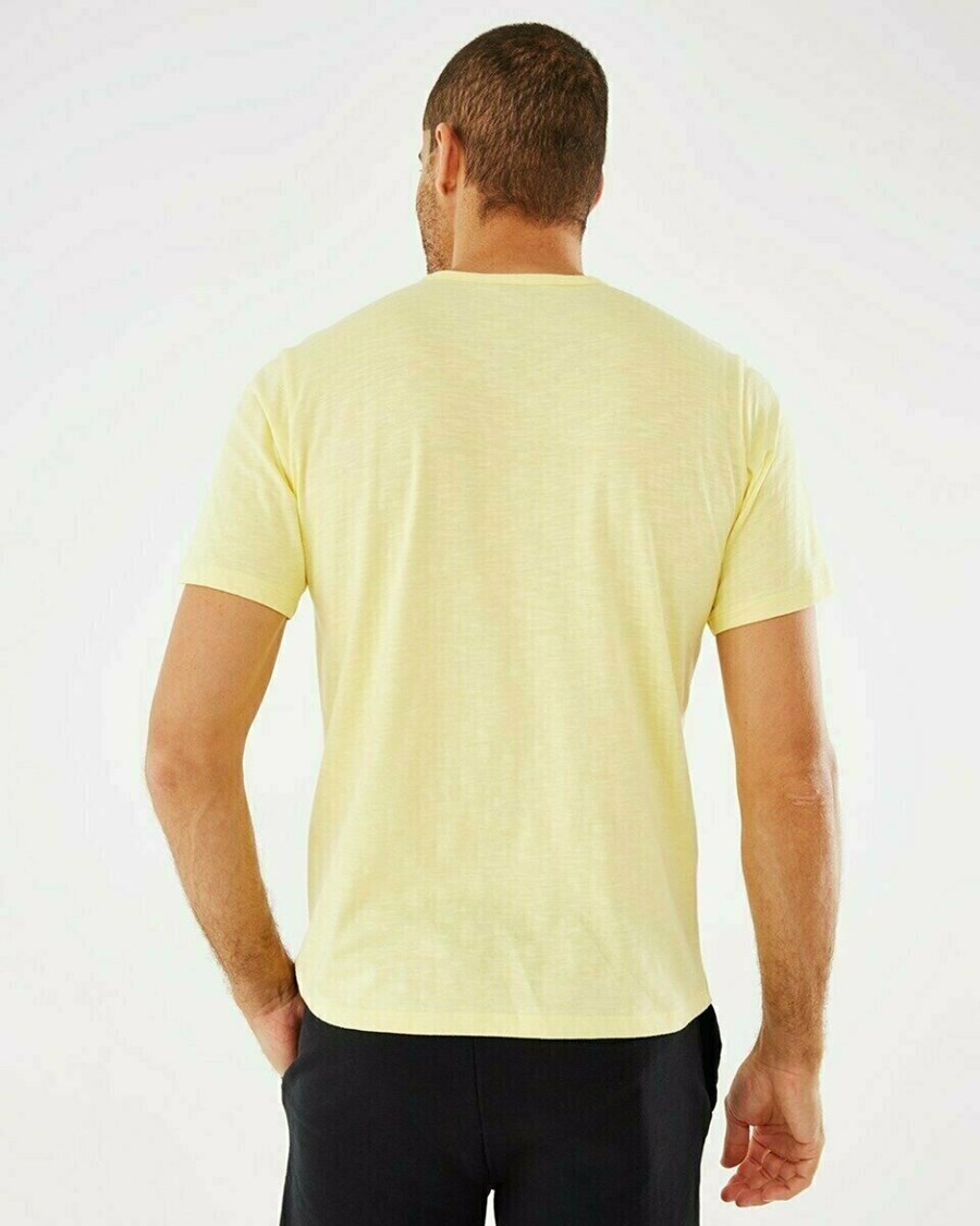 Mexx T-shirt chest pocket Yellow Żółte | QTIRG2534