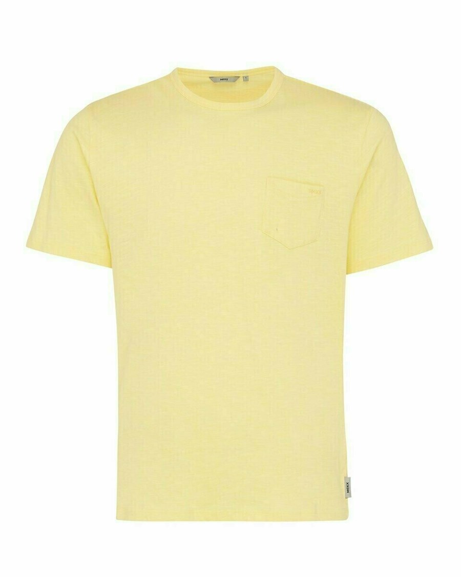 Mexx T-shirt chest pocket Yellow Żółte | QTIRG2534