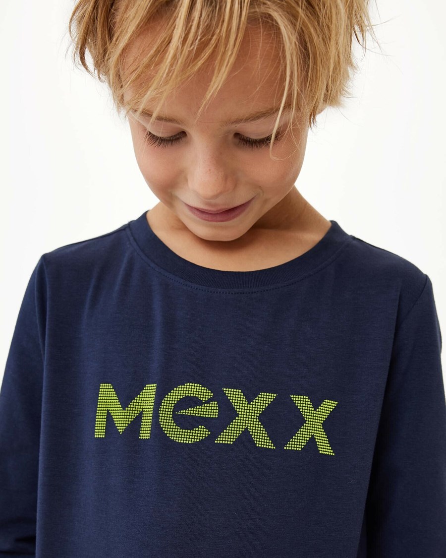 Mexx T-shirt logo carrier Navy Niebieskie | TCGDH2630