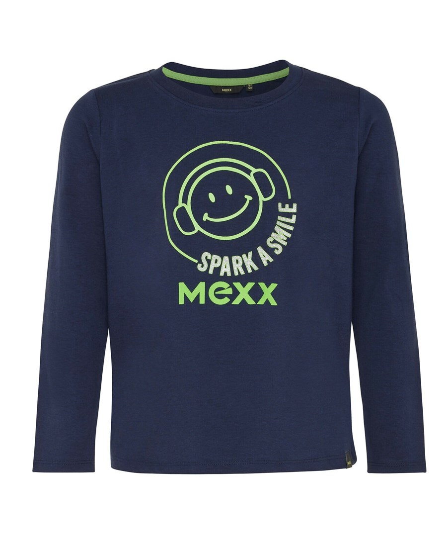 Mexx T-shirt with artwork Navy Niebieskie | IBVJP5172