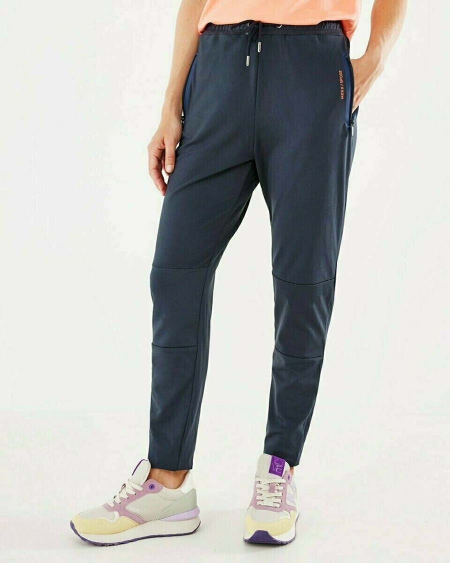 Mexx Technical tennis pants Navy Niebieskie | TWEAJ6192