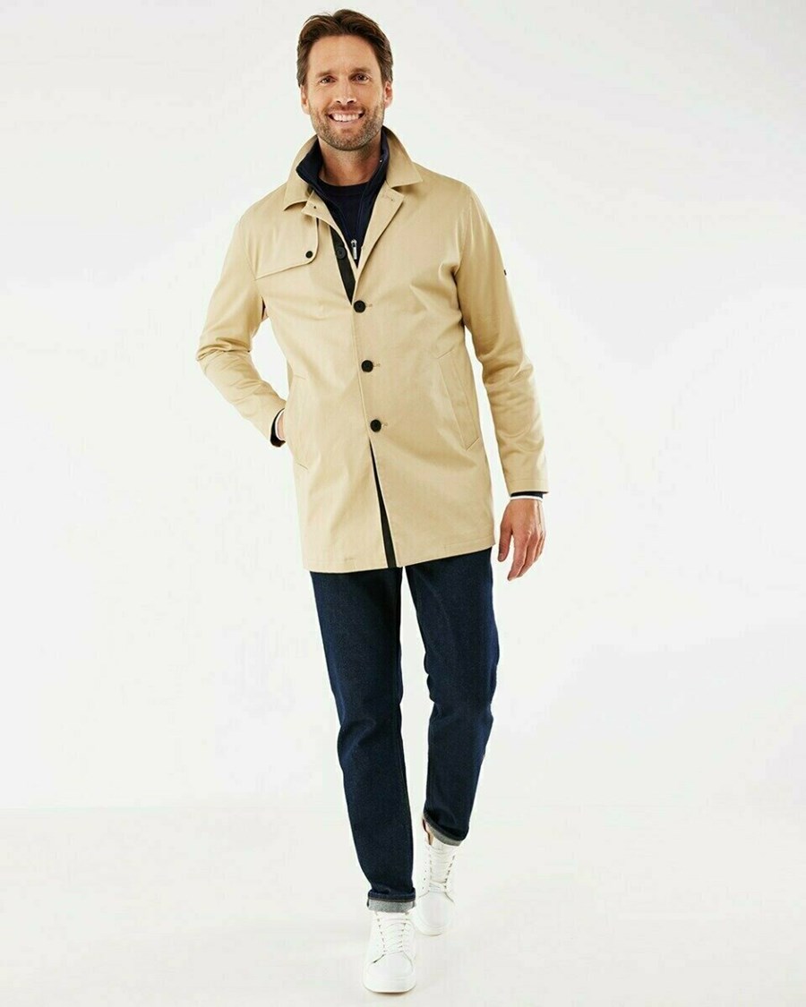 Mexx Trenchcoat with Bib Sand Beżowe | LRBFO7920